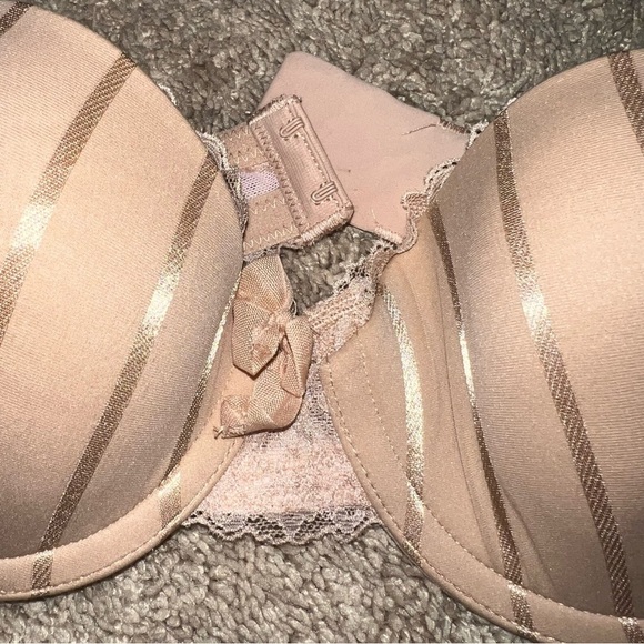 Felina Bra Nude 91084 Convertible Underwire Striped Bra 34B NEW - Picture 9 of 11